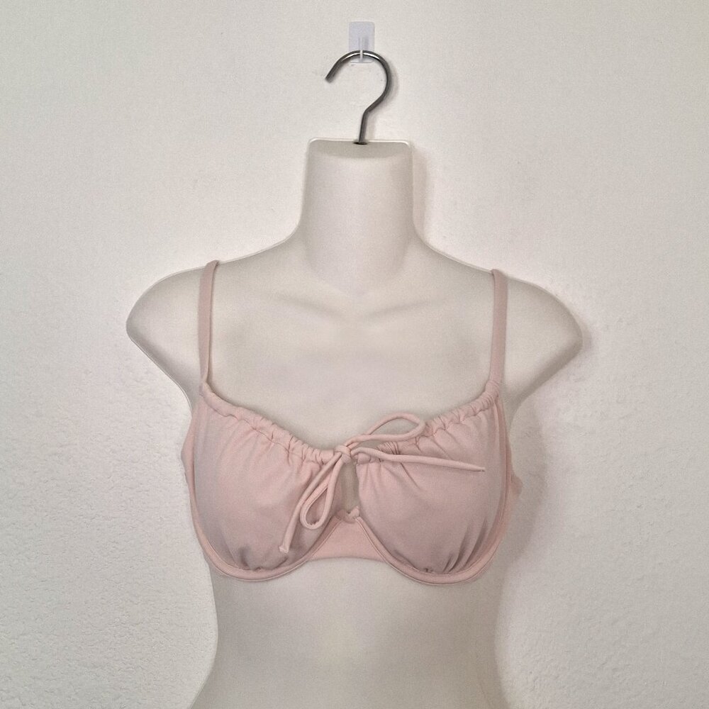 Shade & Shore Bikini Top Sz 36B Push up Removable Pads Cottagecore Coquette
